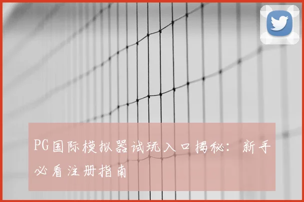 PG国际模拟器试玩入口揭秘:新手必看注册指南